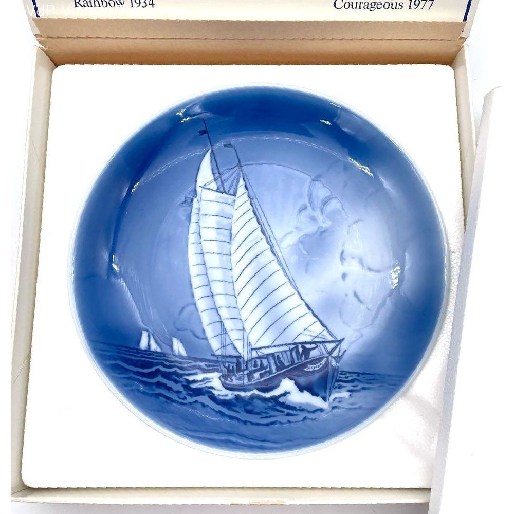 Desiree Denmark America's Cup 1983 Yacht America Porcelain Plate Boxed COA
